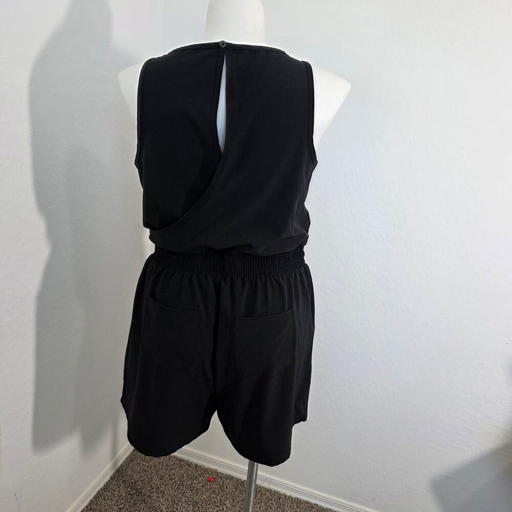 Torrid Stretch Woven Active
Romper With Surplice Back - Picture 6 of 7